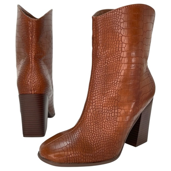 Journee Collection Brekinn Brown Heeled Womens Ankle Boots Size 8.5M - Picture 9 of 10